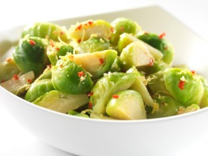 Chilli and Garlic Brussels Sprouts